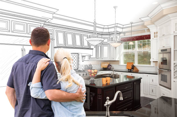 Professional Kitchen Flooring technician working in Oak Park, MN